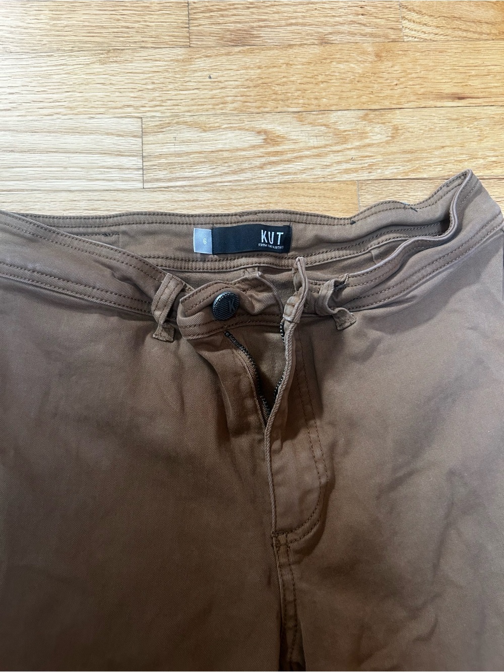 Kut from the Kloth Tan-Tone Wide-Leg Jeans. Never worn - Picture 3 of 4